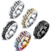Anxiety Ring Fidget Ring For Anxiety Colorful Stainless Rings Spinner Rings For Women Size 10